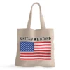 USA Flag Small Tote Bag - Patriotic Shopping Bag - Trendy Tote Bag
