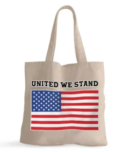 USA Flag Small Tote Bag - Patriotic Shopping Bag - Trendy Tote Bag