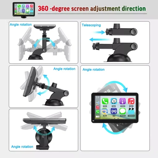 Universal 7-inch Touchscreen Car MP5 Player with Wireless Apple CarPlay & Android Auto - Image 6