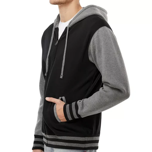 American Eagle Varsity Hoodie - America Zip Hoodie - USA Flag Hooded Sweatshirt - Image 3