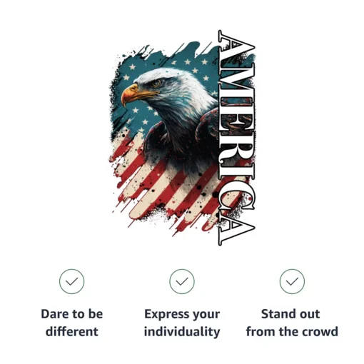 American Eagle Varsity Hoodie - America Zip Hoodie - USA Flag Hooded Sweatshirt - Image 7