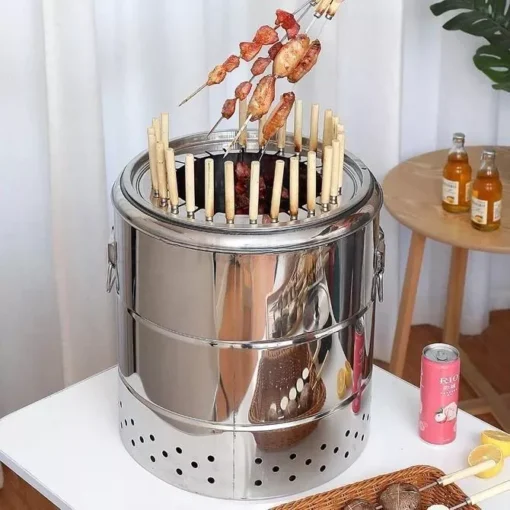 Luxury Smokeless Charcoal Grill - Image 7