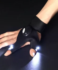 LED Light Fingerless Outdoor Gloves