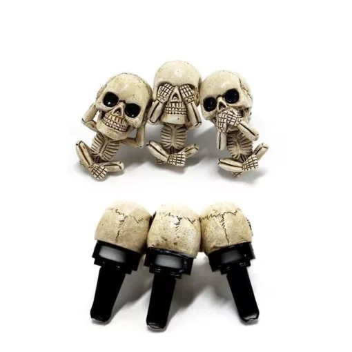 Creative Car Air Freshener Resin Skull For Auto Air Conditioning - Image 6