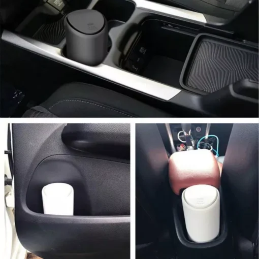 Auto Car Garbage Can Car Trash Can Silicone Garbage Dust Case Holder Rubbish Bin Auto Organizer Storage Box - Image 4