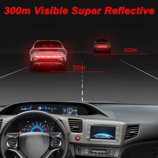 90cm High-Visibility Safety Reflective Tape for Car - Image 3