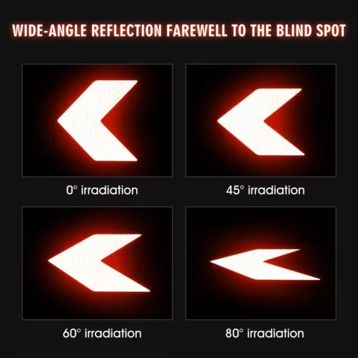 10-Pack Arrow Reflective Safety Decals for Vehicles - Image 6