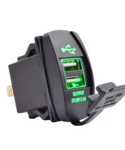 Compact Waterproof Dual USB Car Charger