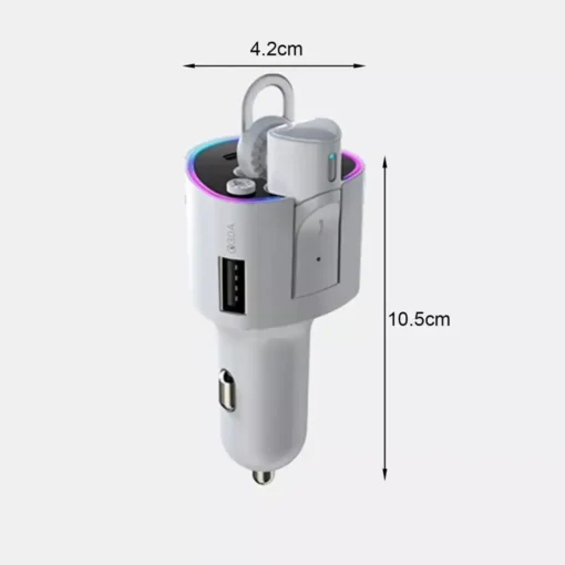 2-in-1 Bluetooth Earphone & Fast Car Charger - Image 7
