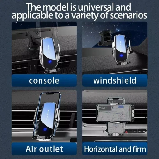 50W Wireless Car Charger with Air Vent Stand & Fast Charging for iPhone & Samsung - Image 6