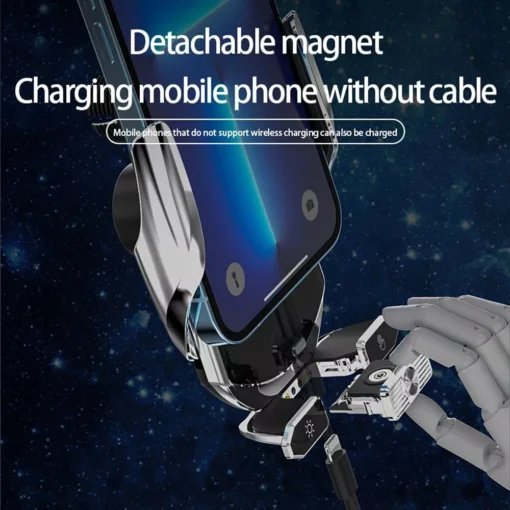 50W Wireless Car Charger with Air Vent Stand & Fast Charging for iPhone & Samsung - Image 8