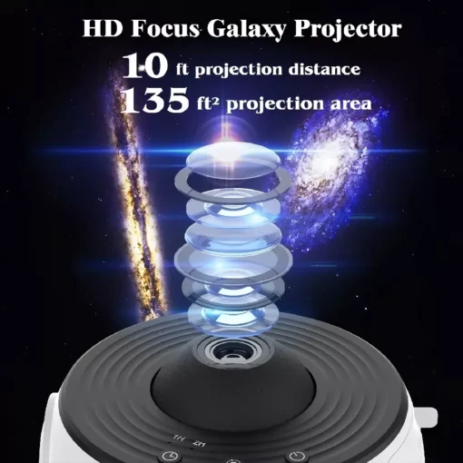 LED Galaxy Projector Starry Sky Night Light 360° - Image 5