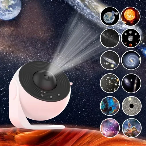 LED Galaxy Projector Starry Sky Night Light 360°