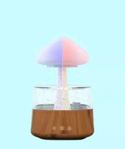 Mushroom Rain Cloud Humidifier with Aroma Diffuser and Colorful Night Lights