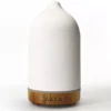 Ceramic Wood Grain Aromatherapy Diffuser with 7-Color Night Light for Home & Office