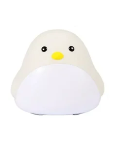 Time Bird Night Light & Alarm Clock: Cartoon Cute Silicone Touch Lamp for Kids