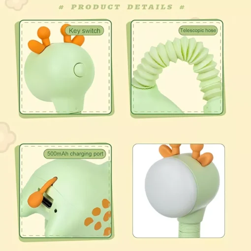 Giraffe-Shaped LED Night Light with Scalable Desk Lamp for Kids & Decor - Image 4