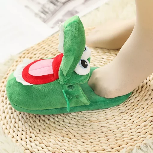 Funny Crocodile Cotton Slippers - Image 11