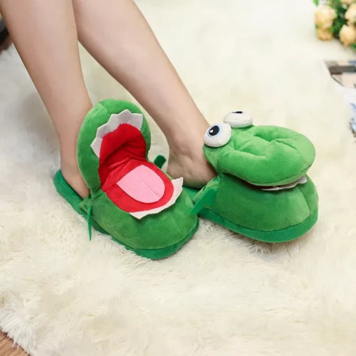 Funny Crocodile Cotton Slippers