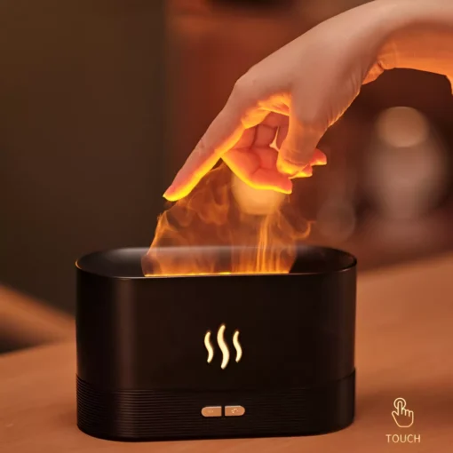 Aroma Diffuser Ultrasonic Cool Mist Maker with LED Flame Effect - Image 4