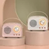Retro Mini Bluetooth Speaker with FM Radio, Wireless TWS Music Player