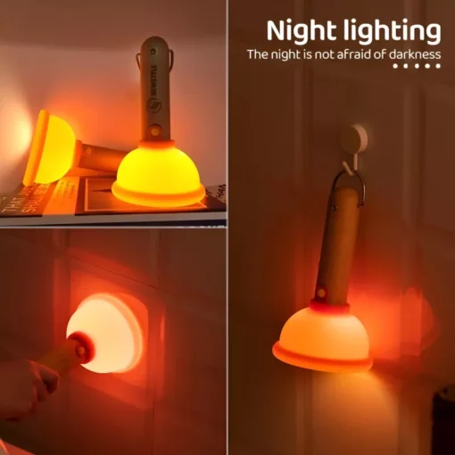 LED Plunger Silicone Night Light - Image 5