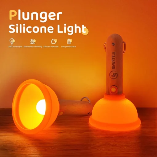 LED Plunger Silicone Night Light - Image 2