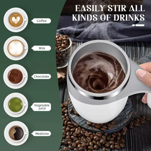 Self-Stirring Magnetic Coffee Mug - Image 2