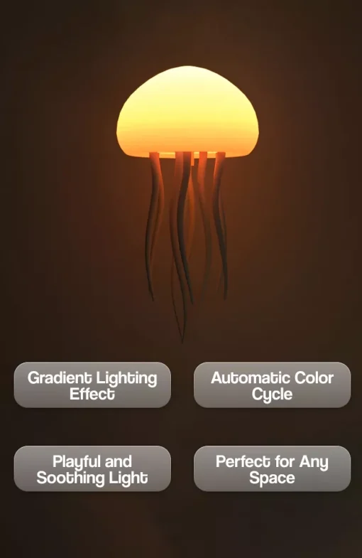 Creative Jellyfish Night Light with Voice Control & Flexible Tentacles - Image 4