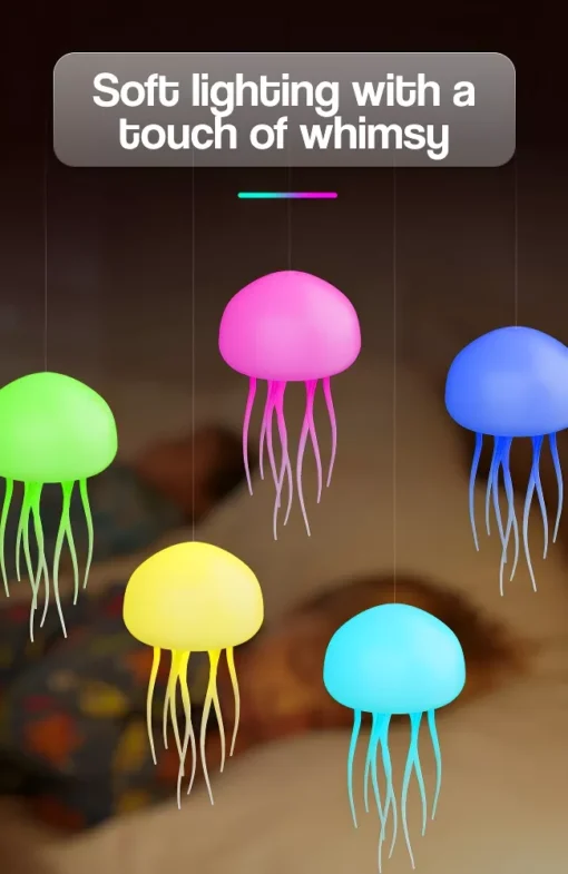 Creative Jellyfish Night Light with Voice Control & Flexible Tentacles - Image 3