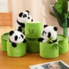 Cute Bamboo Tube Panda Plush Toy