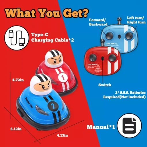 2.4G Remote Control Battle Bumper Car with Pop-up Doll - Image 9