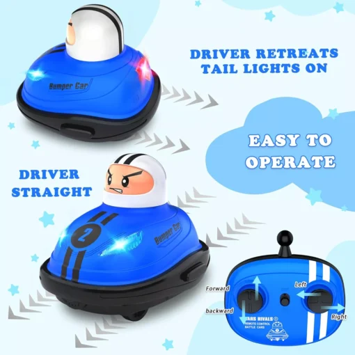 2.4G Remote Control Battle Bumper Car with Pop-up Doll - Image 5