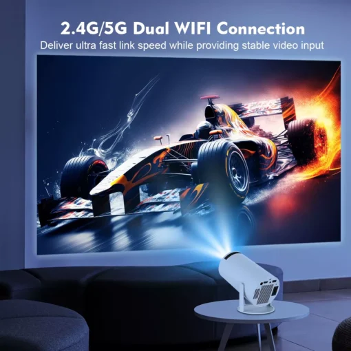 4K Android 11 Mini Projector with Dual WiFi and 260 ANSI Brightness - Image 5