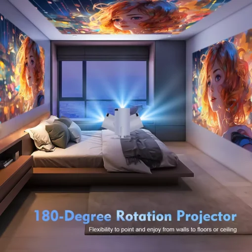 4K Android 11 Mini Projector with Dual WiFi and 260 ANSI Brightness - Image 7