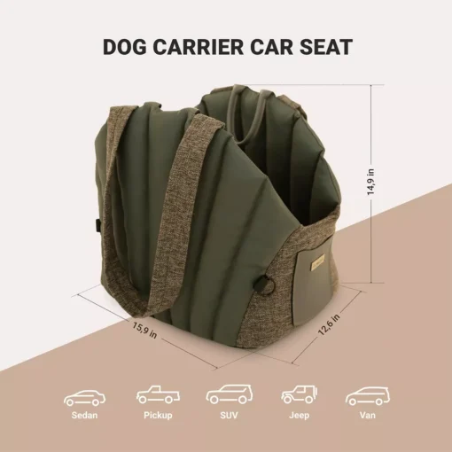 Dog Carrier Car Seat “Pearl Purse” Owleys - Image 5