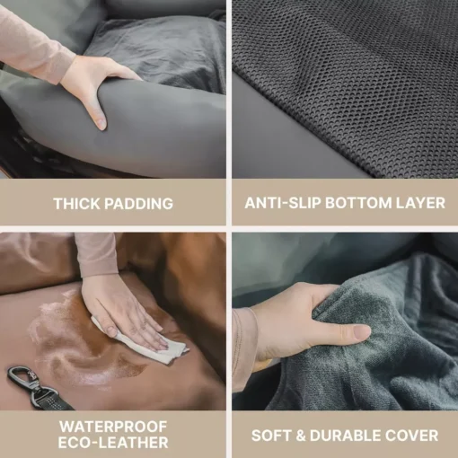 Eco Leather Dog Car Seat - Image 3