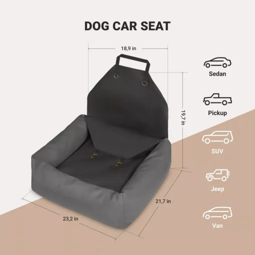 Eco Leather Dog Car Seat - Image 2