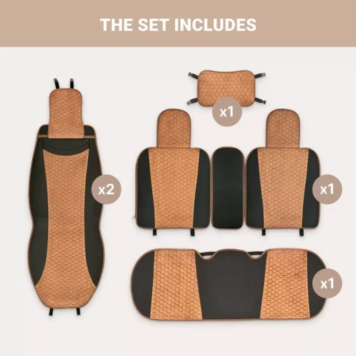 Front & Back Seat Car Seat Covers Set - Image 5