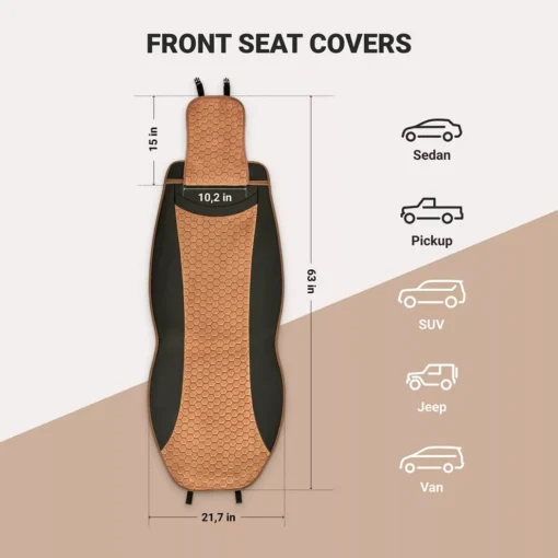 Front & Back Seat Car Seat Covers Set - Image 2