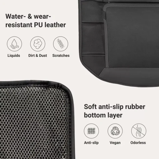 Car Back Of Seat Organizer Black “Hexy” – 7 Pockets + Tablet Pocket - Image 3