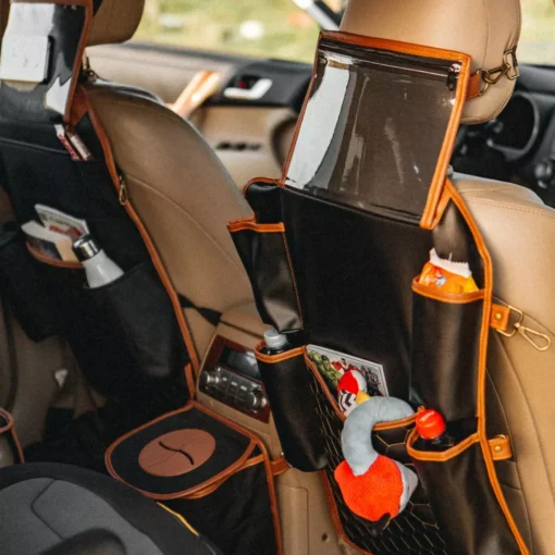 Back of Seat Car Organizer | 7 Pockets + Tablet Pocket - Image 9