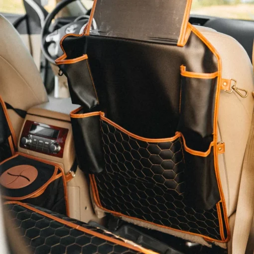 Back of Seat Car Organizer | 7 Pockets + Tablet Pocket - Image 2