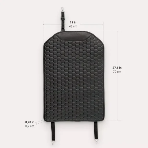 Car Seat Back Protector Black “Hexy” – Car Kick Mat - Image 5