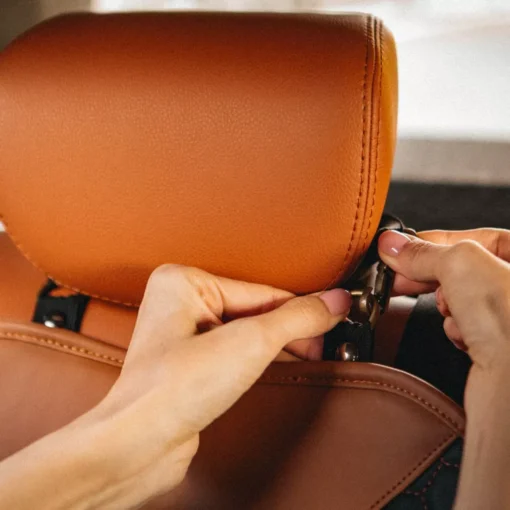 ‘Hexy’ Car Seat Protector Mat – Premium Eco Leather - Image 8