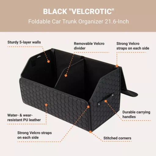 Car Trunk Organizer Black “Hexy” by Owleys - Image 2