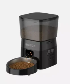 2L Smart Automatic Pet Food Dispenser with Stainless Steel Bowl
