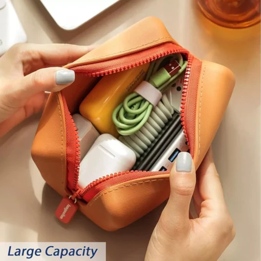 Chic Waterproof EVA Cosmetic Bag – Travel-Friendly Makeup Organizer - Image 5