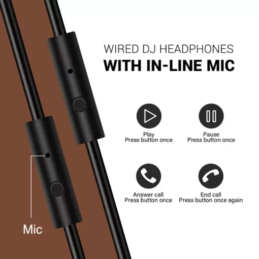 Professional Wired Headphones with Microphone - Image 5