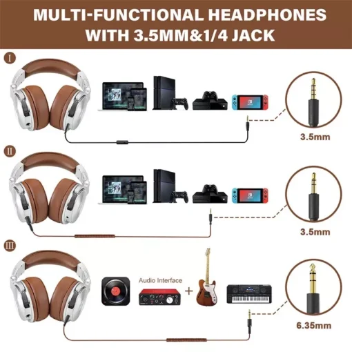 Professional Wired Headphones with Microphone - Image 6